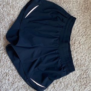 Black Lululemon Hotty Hot Shorts Tall 4”